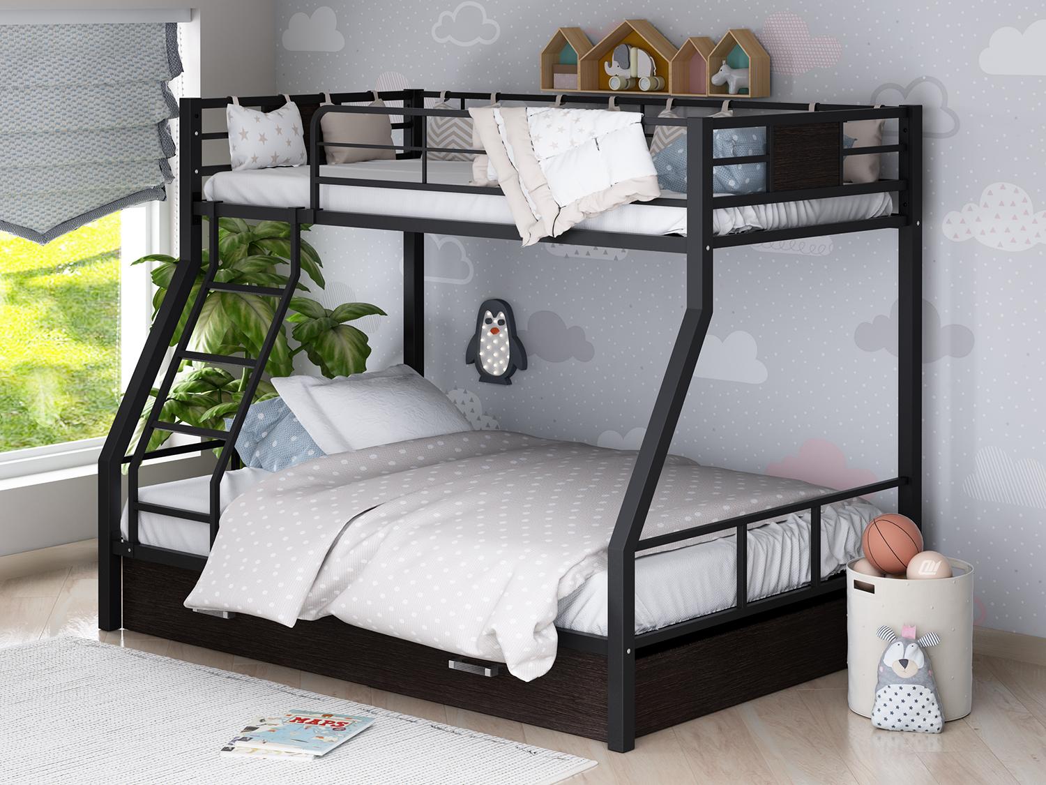 Эргономичная и практичная двухъярусная кровать для детской 
